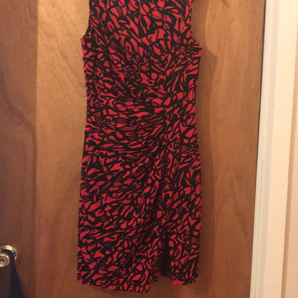 Red and black Calvin Klein dress
